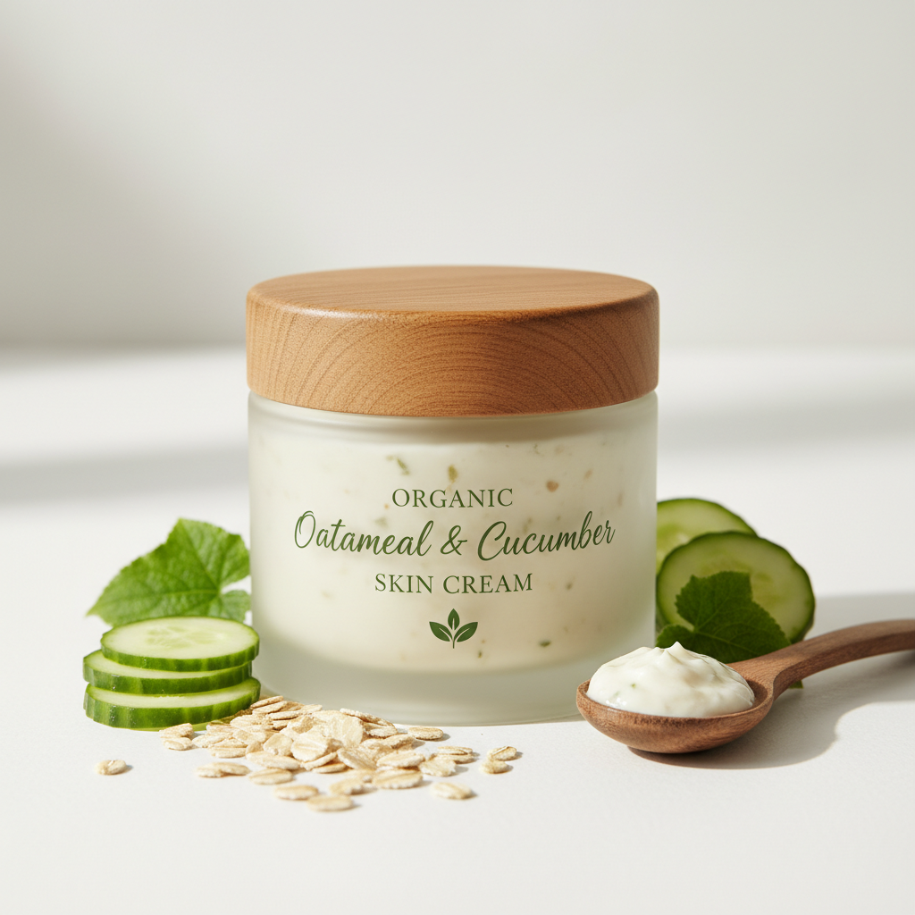 Organic Aloe oatmeal cucumber skin cream